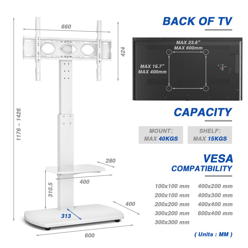Ainoah TV Stand for TVs up to 65"