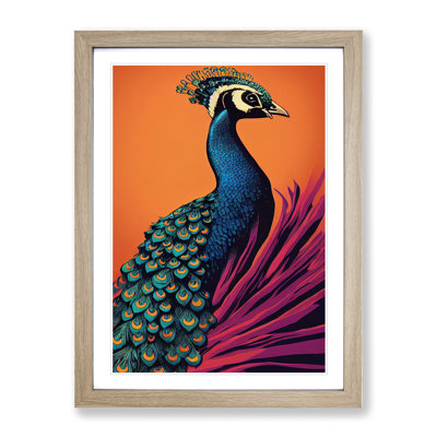 Virtuous Peacock - Single Picture Frame Print
