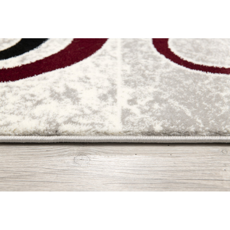 Dillup-Jones Geometric Indoor Rug, Rectangle 2'8" x 5'