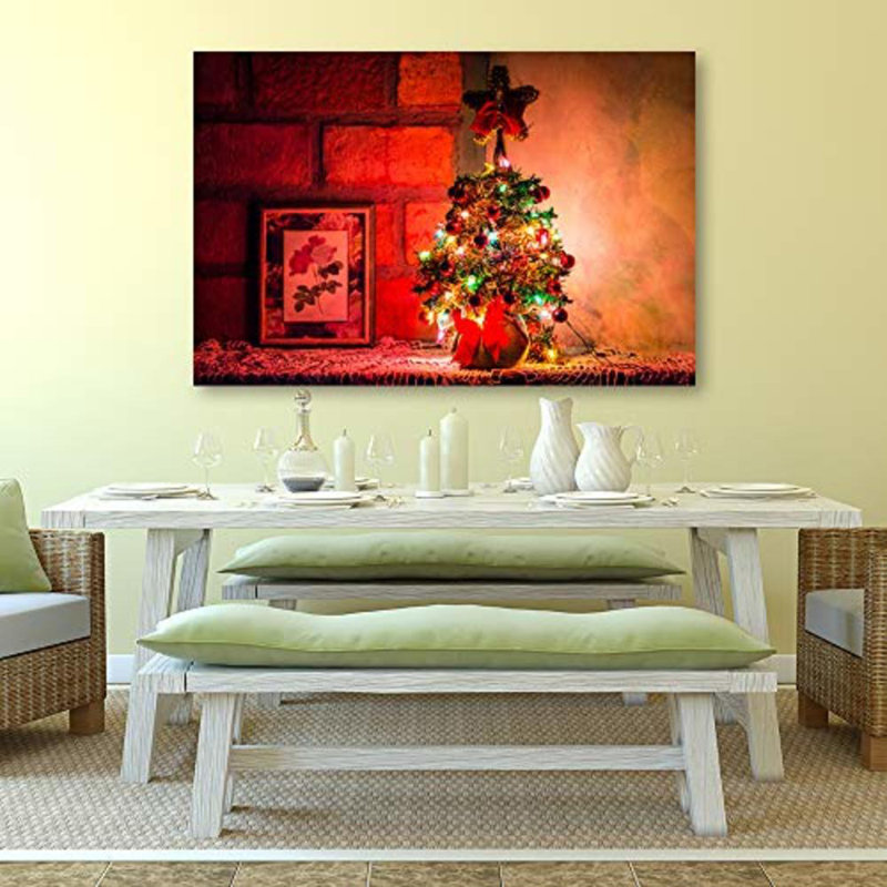 Christmas Holiday Celebration Tree X16 - Photographie sur toile tendue, H 12 po x l 18 po