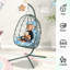 Chaise à œufs pliable en métal et rotin pour hamac pliable