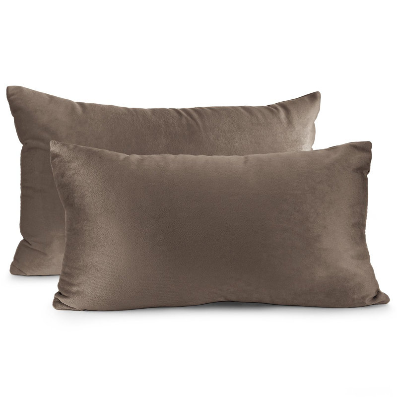 Velvet decorative Throw Pillow Cover, Chocolate Brown