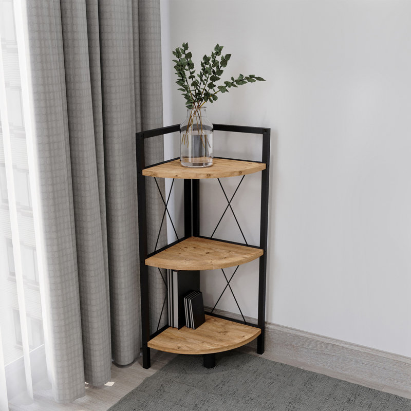 Addley Bookcase, White, (4 Shelves) 87cm H x 34cm W x 34cm D