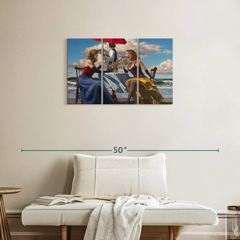Leisha Cafe Oceanus, 20" H x 33" W