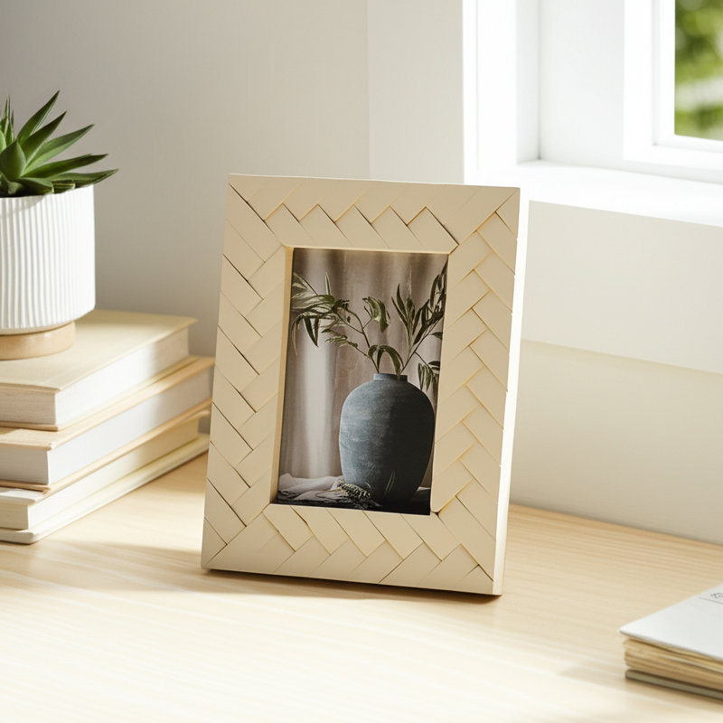 Sagebrook Home Baltic Resin and Glass Elegant Memories Polyresin Frame, 4" x 6"