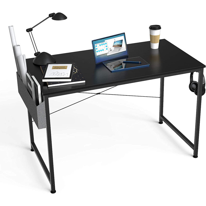 Home Office Desk, Black, Black
