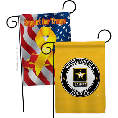 Double Sided 18.5'' H x 13'' W Polyester Garden Flag