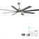 66 Inch Low Profile Abs Ceiling Fan With Dimmable Lights And Smart Remote Control 6 Speed Reversible Noiseless Dc Motor For Indoor