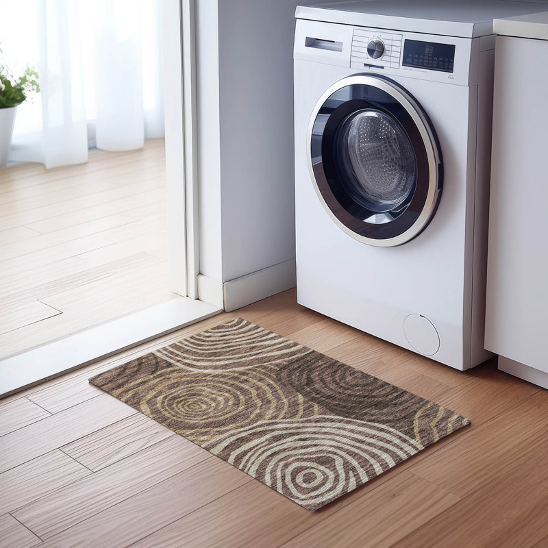 Tapis de porte d'extérieur antidérapant Leis, Rectangle 1 pi 8 po x 2 pi 6 po