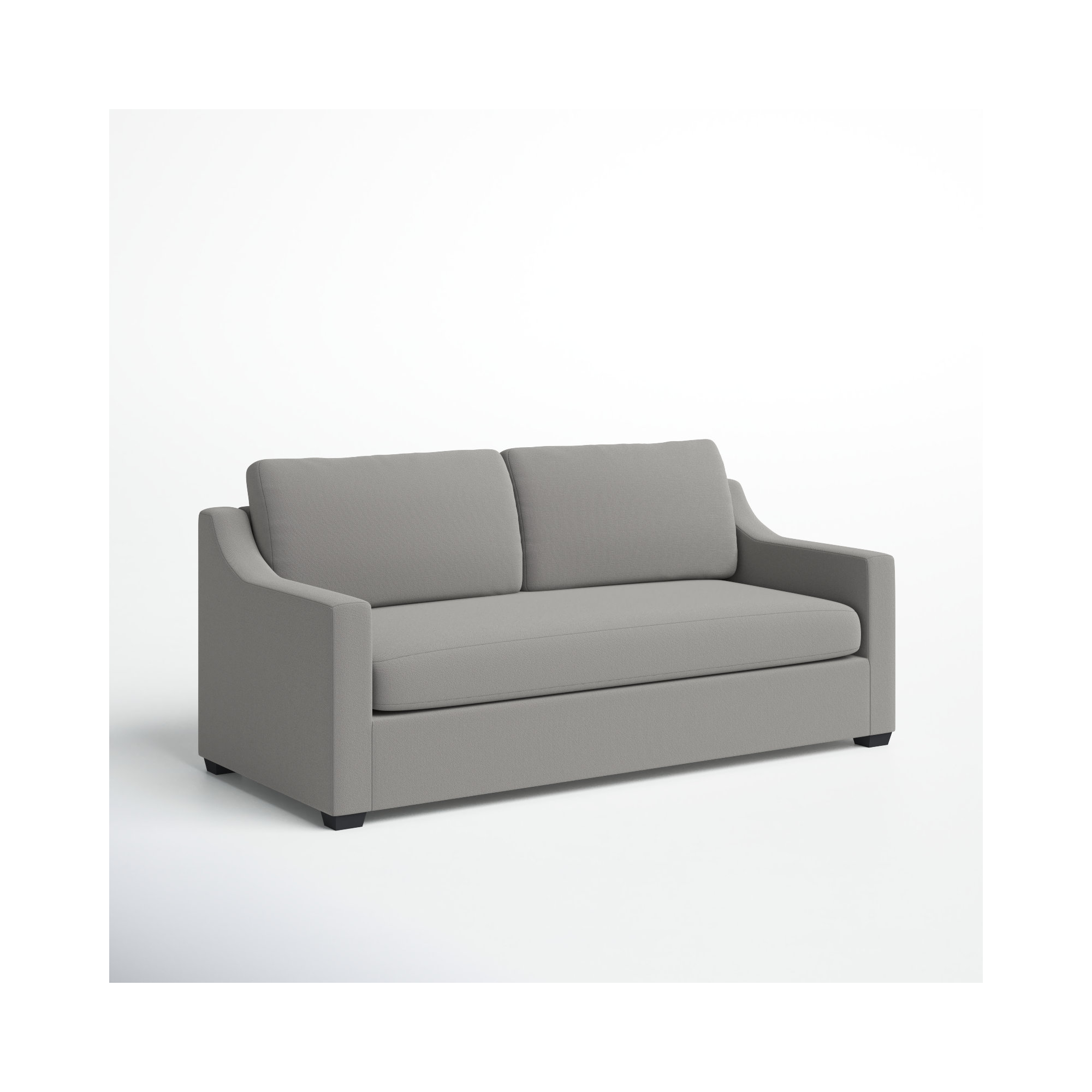 Cranbrook 88'' Upholstered Sofa, Bayou Light Gray Canvas