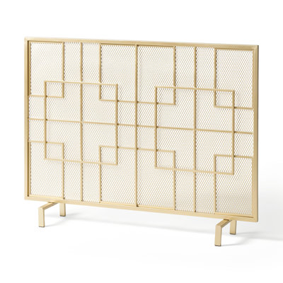 Elegant Fireplace Ember Guard