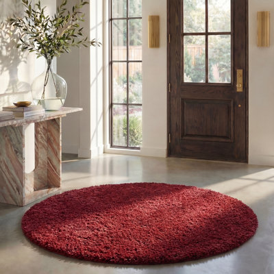 Jiang Burgundy Area Rug