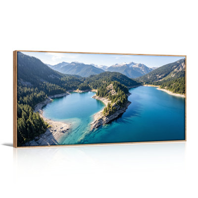 «Mountain Lake», reproduction d'art sur toile, ensemble de 1