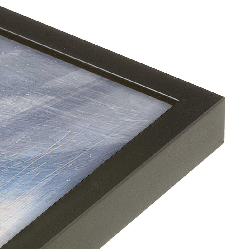 «Blue Blooms Rising I», impression, H 37 po x l 25 po, Noir satiné