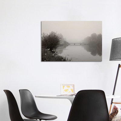 River Amper In Fog by Lena Weisbek - Wrapped Canvas Gallery-Wrapped Canvas Giclée