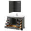Ensemble de meuble-lavabo simple 48 "avec miroir Deborah-97730070-97730076-97730075