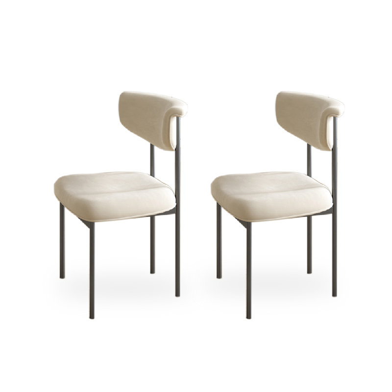 Nordic Carbon Steel Backrest Dining Chair