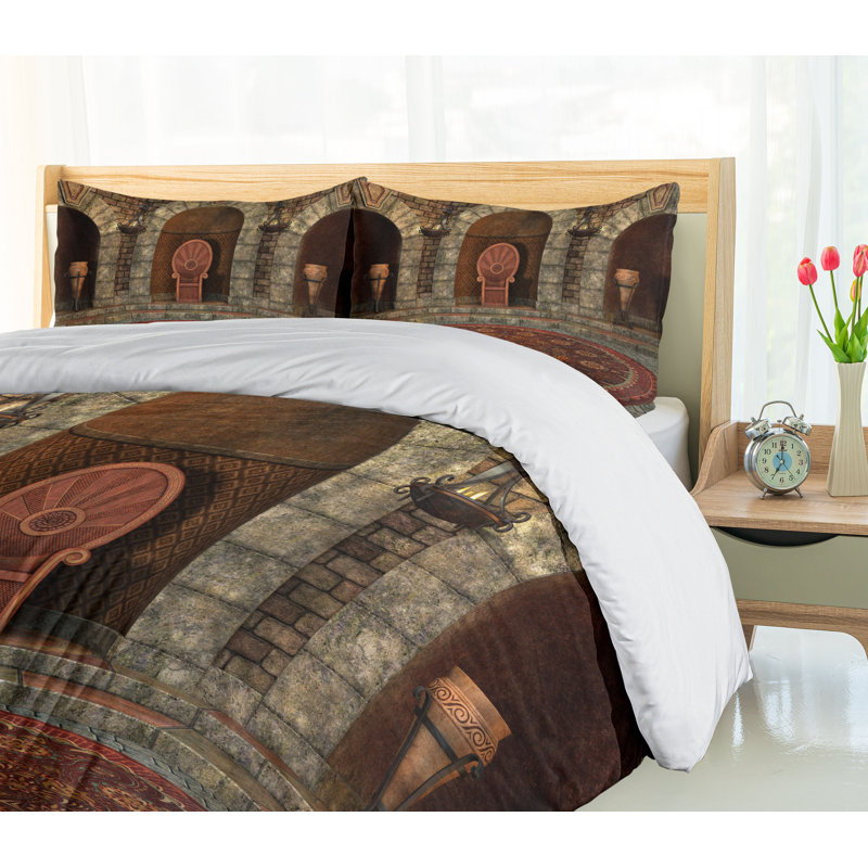 Eclectic Polyester Duvet Cover, King Duvet Cover + 2 Shams