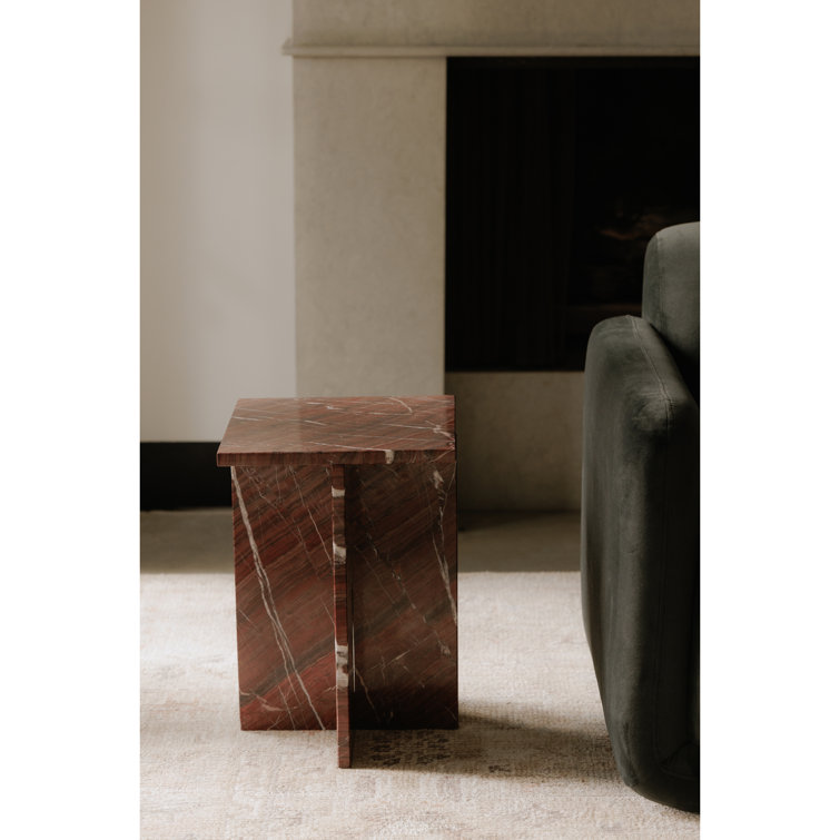 Rience Marble Top End Table
