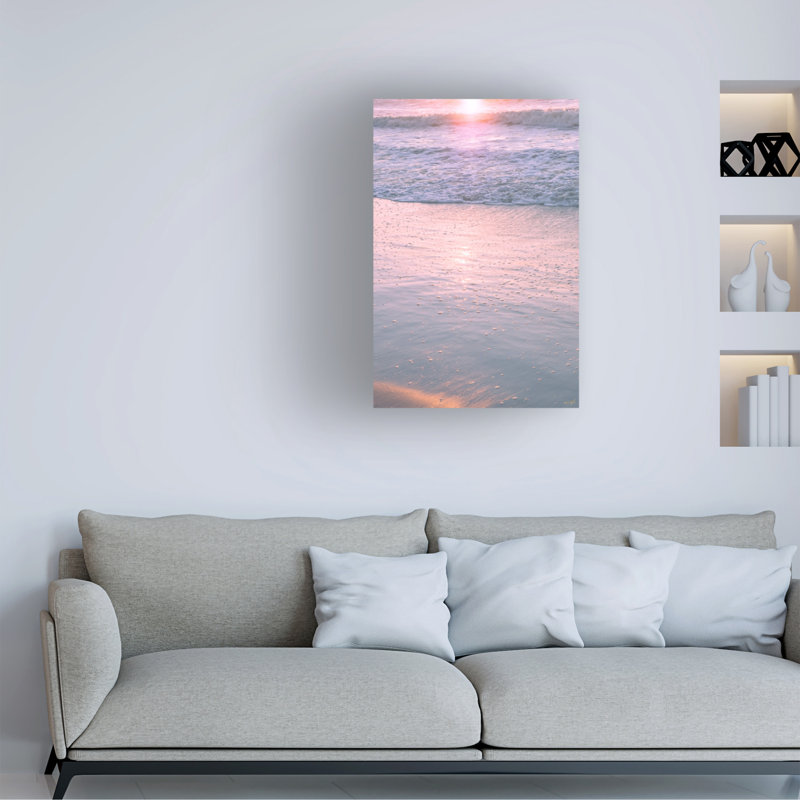 Art sur toile «Life Beautifulee Kiss The Surf», H 12 po x l 19 po