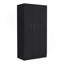Armoire penderie H 71 po avec 3 portes et 2 tiroirs intérieurs, 3 portes, noir-1549470871