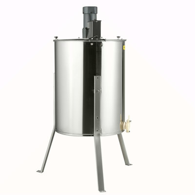 Electric Honey Extractor, 4/8 Frames Honey Spinner Extractor, Stainless Steel Beekeeping Extraction, Apiary Centrifuge Equipment With Height Adjustable Stand, Honeycomb Drum Spinner With Lid
