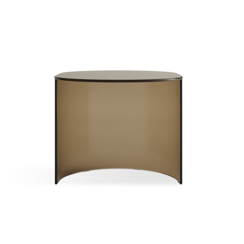Half Past Glass End Table, 18" H x 29" W x 21" D