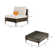 McBain Armless Wicker Sofa*2 And Coffee Table