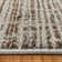 Missha Dario Modern Striped Cream Polyester High-Low Indoor Area Rug