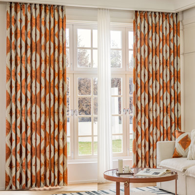 Paire de rideaux obscurcissant en polyester Rhea