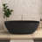 64.98''x 30" Solid Surface Stone Resin Modern Oval Shaped Freestanding Soaking Bathtub With Overflow-102835266