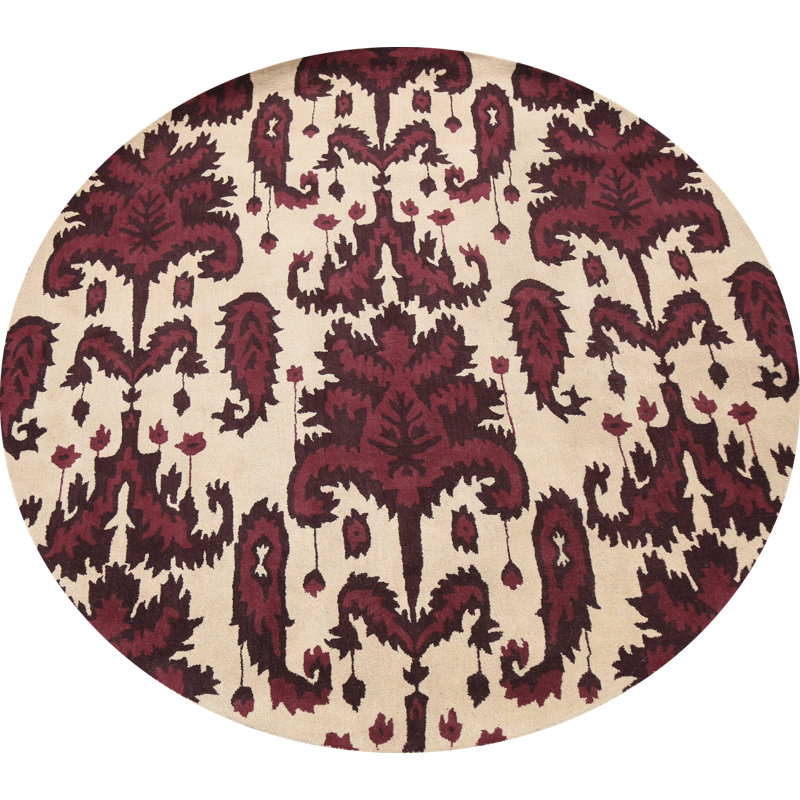 Tapis floral floral touffeté à la main 10 x 10