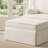 Oversized Skirted Upholstered Storage Ottoman-486218136