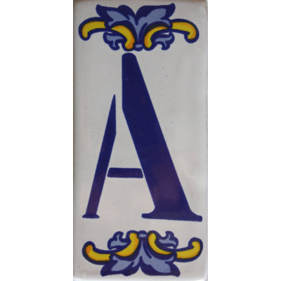 Carrelage mexicain TalaMex Villa lettre A