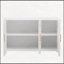Buffet Wavy 3 portes avec pieds en pin massif, armoire de rangement à finition peinte-187870247