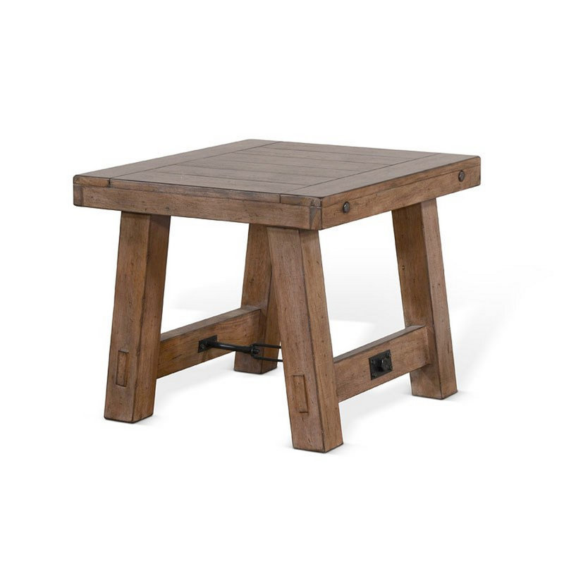 Rianne Solid Wood Top End Table