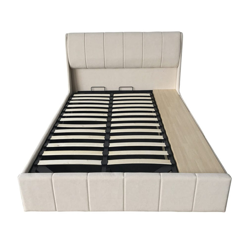 Upholstered Bed, Cream