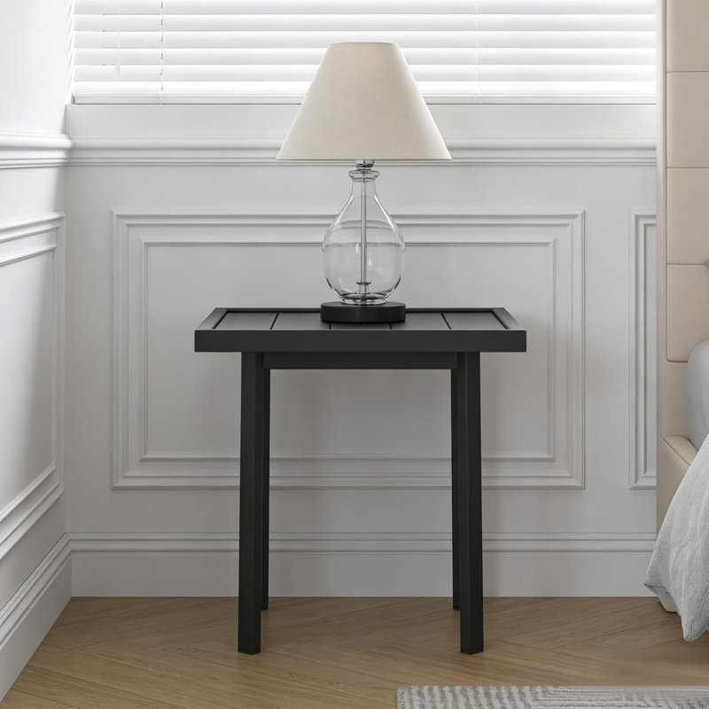 Square Metal Outdoor Side Table , 44.96cm cm W 44.96cm cm D