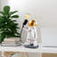 Lampe de table moderne peinte à la main de 11,8 po x 12,6 po x 5,9 po | Abat-jour 100% polyester, douille E27, 40 W maximum (ampoule non incluse) | Conception originale unique avec câble de 78,7 pouces | Parfait pour la décoration intérieure et l'éclairage d'appoint-461018215