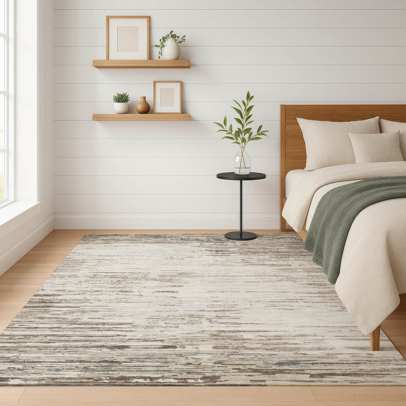 Machine Washable Indoor/Outdoor Chantille ACN2767 Modern Rug, Ivory, 9' x 12'