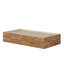 Lit matelot, finition brune