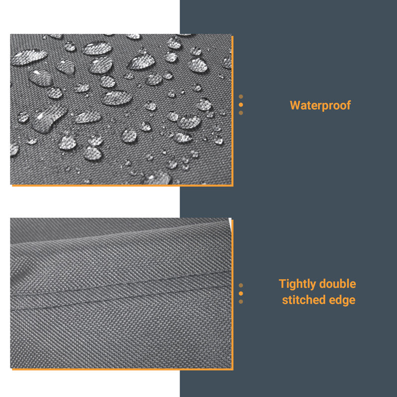 Housse de parasol de terrasse pour terrasse, gris