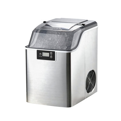 Countertop Ice Maker, 44 lbs per Day, Self-Cleaning Portable Machine with Scoop, 4 lbs Ice-Storage Basket, Nugget Ice-Making Machine with Chewable Ices for Home, Kitchen, Office, Bar & Party