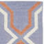 Tapis en laine / coton tissé à la main à plat Rodgers - mauve / orange-1209339569