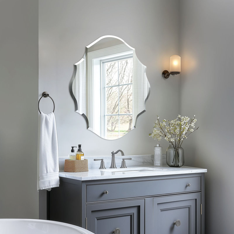 Cantrall Flat Wall Mirror, 81.30cm H x 63.50cm W