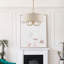Lustre tambour 5 lumières à abat-jour Raymond-1085826019