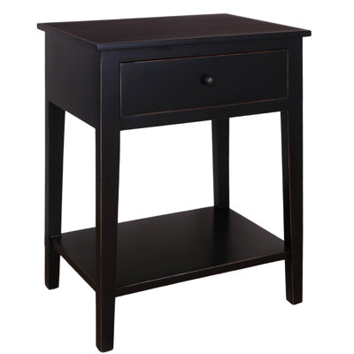 55.9cm W Solid Wood Bedside Table