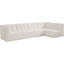 Canapé modulaire en velours Hellinger faisant face à la droite-87384984
