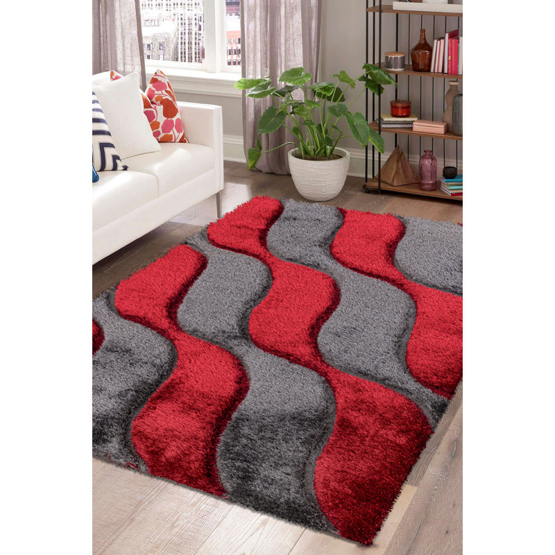 Abstract Area Rug, Rectangle 3'11" x 5'7"