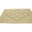 Tapis beige moderne touffeté à la main à motif de treillis Jawaher 5 pi x 8 pi beige